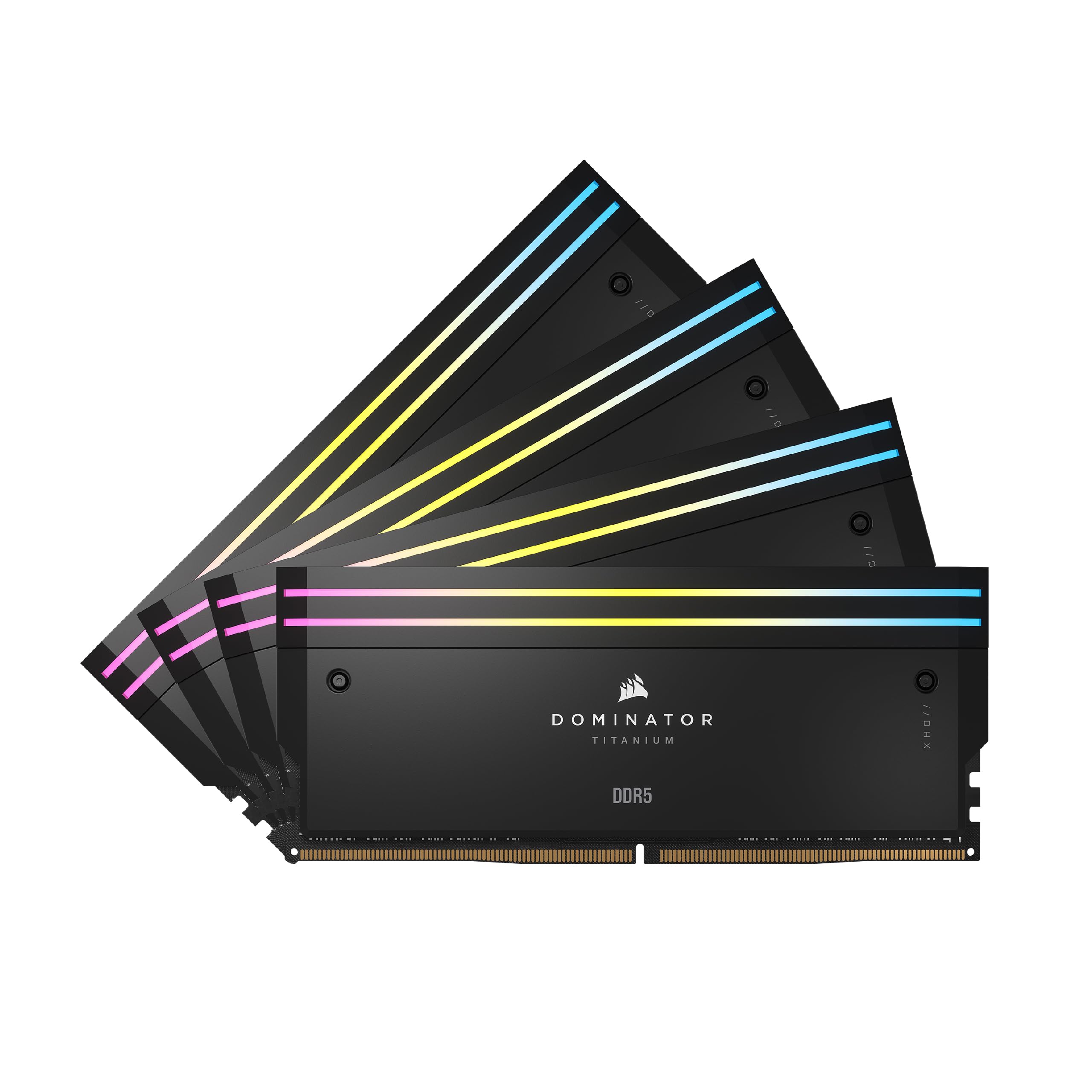 CORSAIR DOMINATOR® TITANIUM RGB 32GB (2X16GB) DDR5-7200 C34 INTEL XMP MEMORY KIT - BLACK